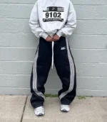 Hypedept Archive Essential Wideleg Sweatpants Black (6)