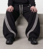 Hypedept Archive Essential Wideleg Sweatpants Black (7)