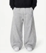Hypedept Archive Essential Wideleg Sweatpants Gray (7)