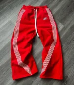 Hypedept Archive Essential Wideleg Sweatpants Red (5)