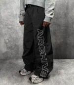 Hypedept Archive ‘Statement’ Nylon Pants Black (1)