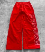 Hypedept Archive ‘Statement’ Nylon Pants Red (4)