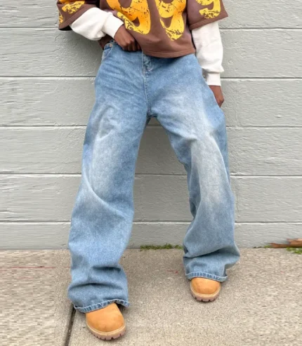 Hypedept Perfect Baggy Denim Vintage Blue (6)
