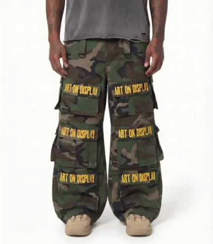 Hypedept ‘Art on Display’ Camo Cargo Pants (1)