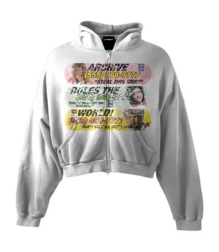 Hypedept ‘Hotline’ Heavyweight Boxy Zip Up Hoodie