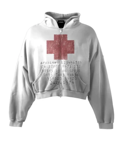 Hypedept ‘JULY1974’ Heavyweight Boxy Zipup Hoodie