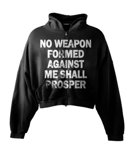 Hypedept ‘No Weapon Formed’ Heavyweight Boxy Zipup Hoodie
