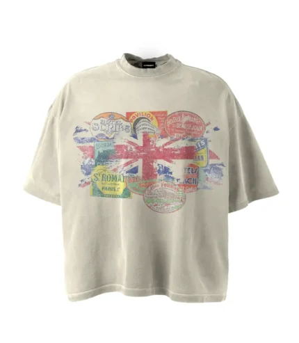 Hypedept ‘Stamps’ Graphic Tee Tan