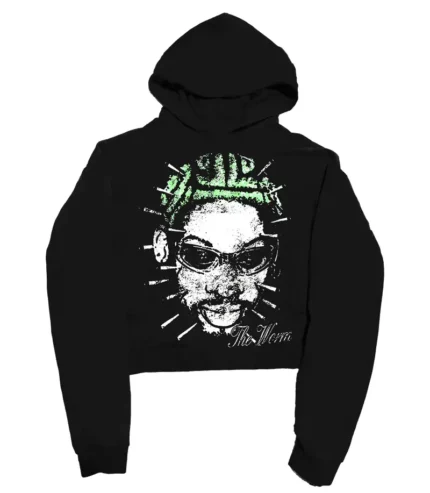 Hypedept ‘The Worm’ 500G Heavyweight Hoodie Green (1)